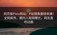 网页版Pixiv网站：P站镜像重磅来袭！全网疯传，圈内人秘闻曝光，网友直呼过瘾
