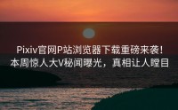 Pixiv官网P站浏览器下载重磅来袭！本周惊人大V秘闻曝光，真相让人瞠目