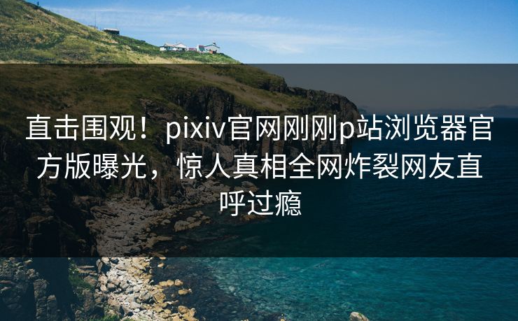 直击围观！pixiv官网刚刚p站浏览器官方版曝光，惊人真相全网炸裂网友直呼过瘾